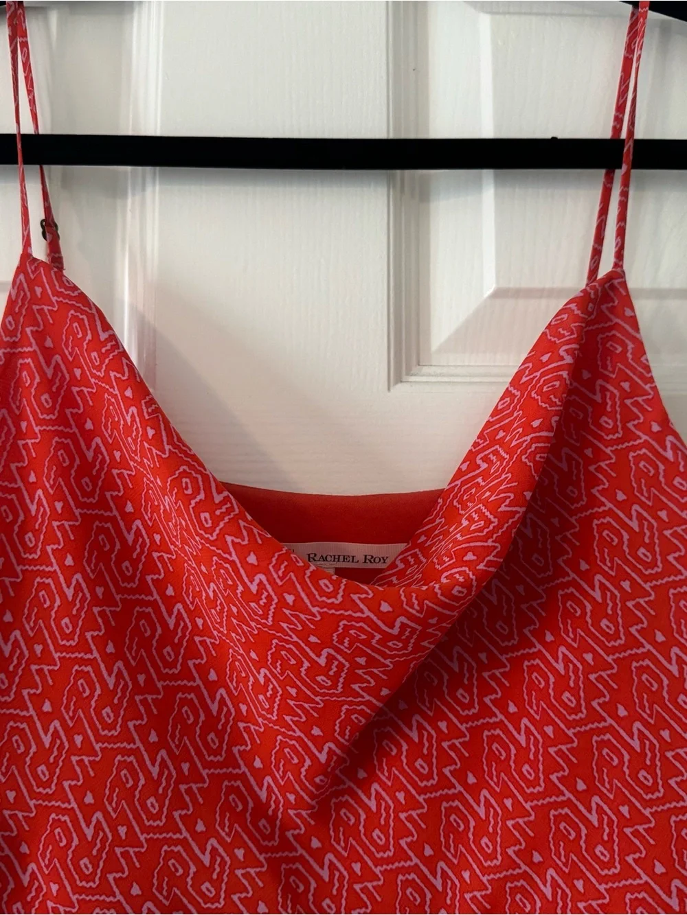 RACHEL Rachel Roy Bright Red Printed Dress - Picture 3 of 6